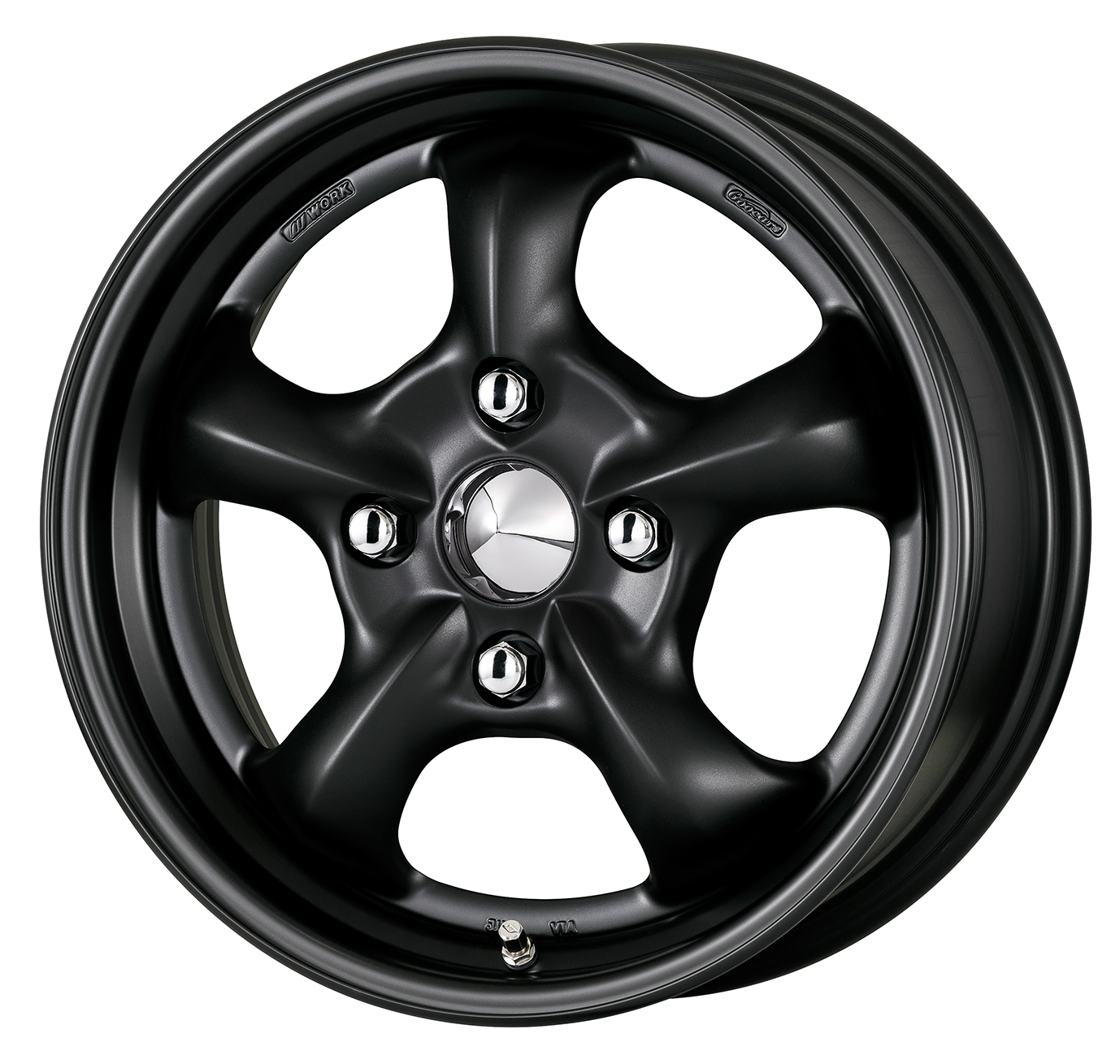 ■Size: 15-inch<br />
■Disc: Matte Black (Custom)<br />
■Rim: Normal (Shape) / Matte Black Anodized (Custom)<br />
■Center Cap: Chrome (Standard)