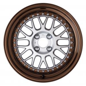 SILVER (SIL) + bronze anodized rim + Black valve 16inch