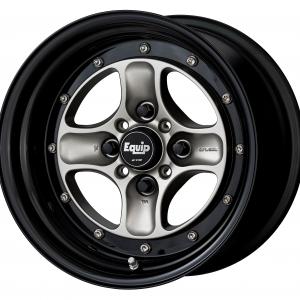 Brut Silver (BSL) +Black  Alumite Rim (COP) + S Set 15inch