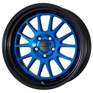 Silver / Clear Blue (MCB) Black alumite rim+ Matte black cap※COLORism Clear 18inch