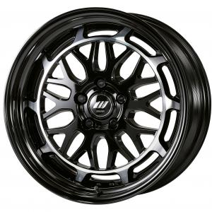 ■サイズ：18inch
■ディスク：ブラックカットクリアプラス(標準)
■リム：STEP RIM(形状)/ブラックアルマイト(カスタム)
■センターキャップ：ブラック・Wエンブレム(オプション)
■エアバルブ：ブラックエアバルブ(カスタム)